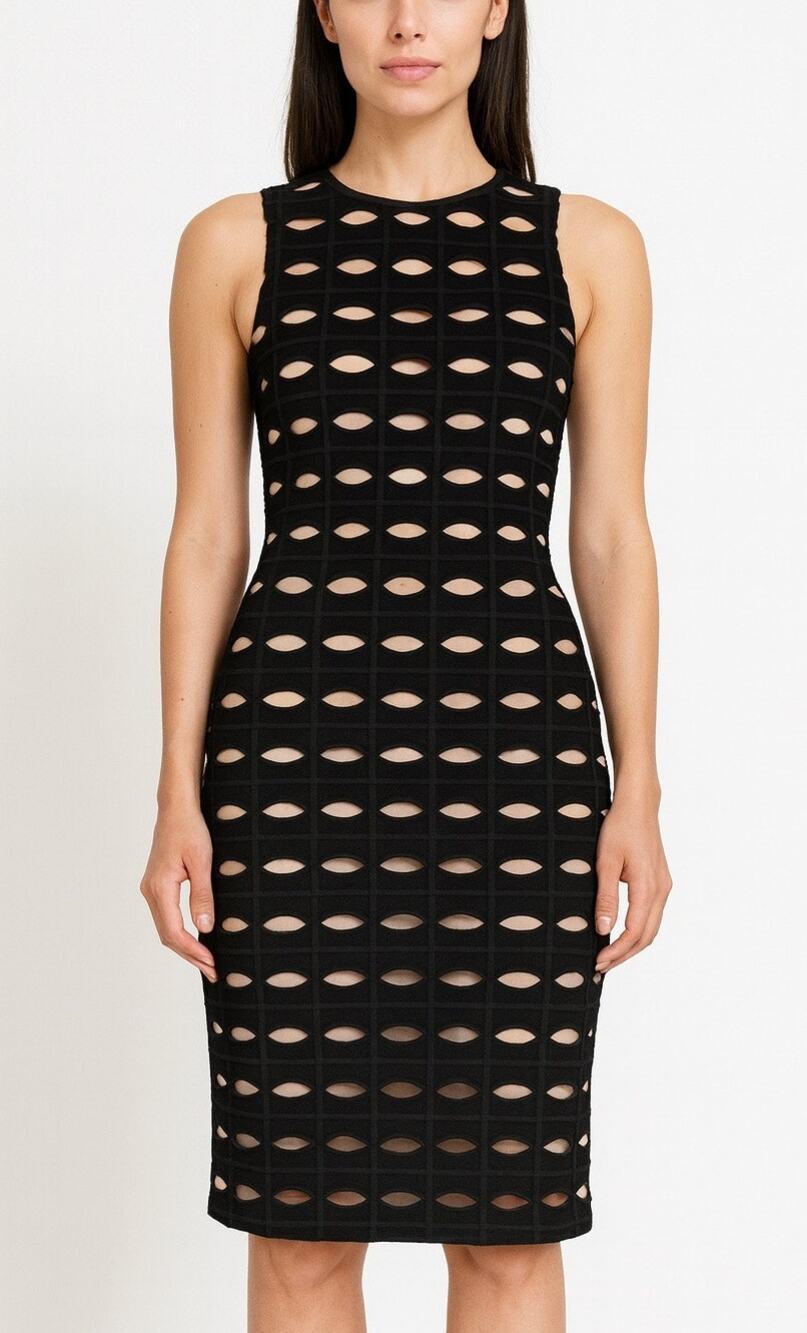 Tracy Reese Womens Sleeveless Sheath Dress Size 6 Black Cocktail Event Career
